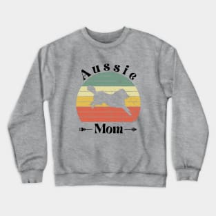 Aussie Dog Mom Crewneck Sweatshirt